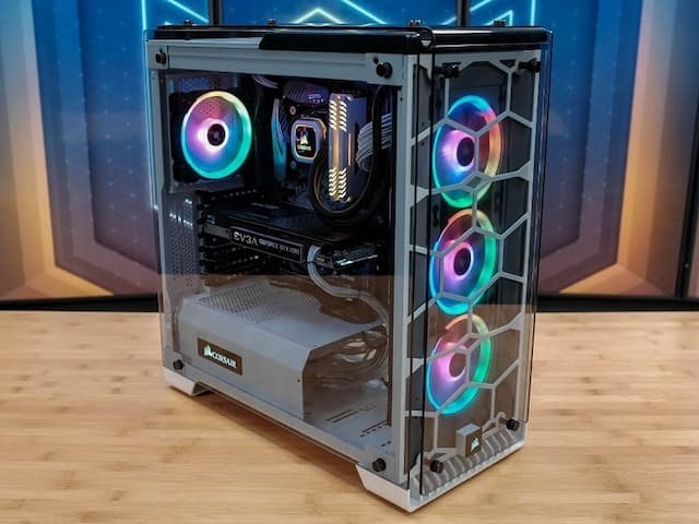 Gaming Computer With RGB Fans